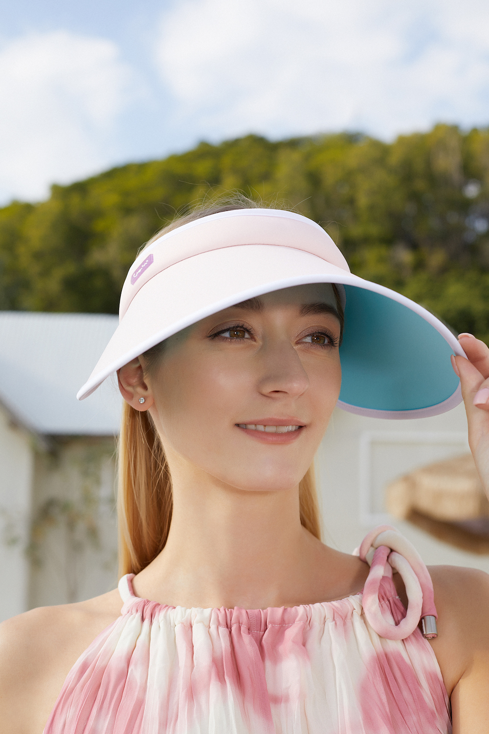 Blush Pink Sun Visor